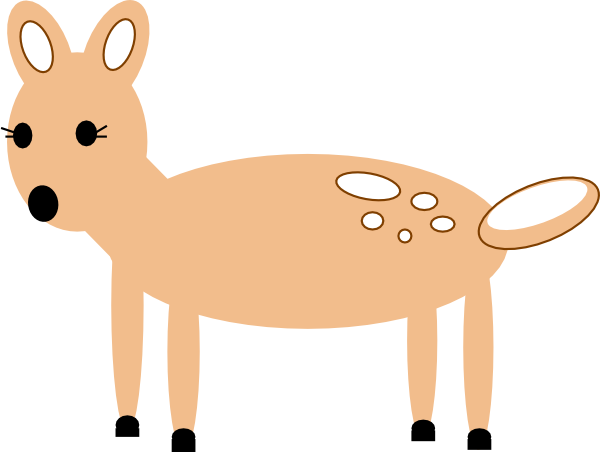 Deer Doe Clip Art At Clker - Doe Clipart (600x452)