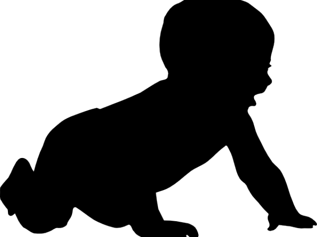 Baby Deer Clipart - Baby Silhouette Clip Art (640x480)