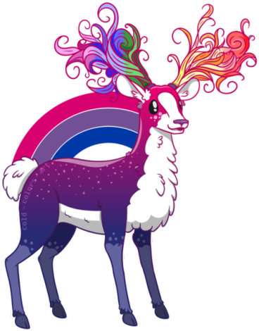 A Lovely Valid Bisexual Deer Has Been Spotted He's - Bisexual Oh Deer I M Queer (500x486)