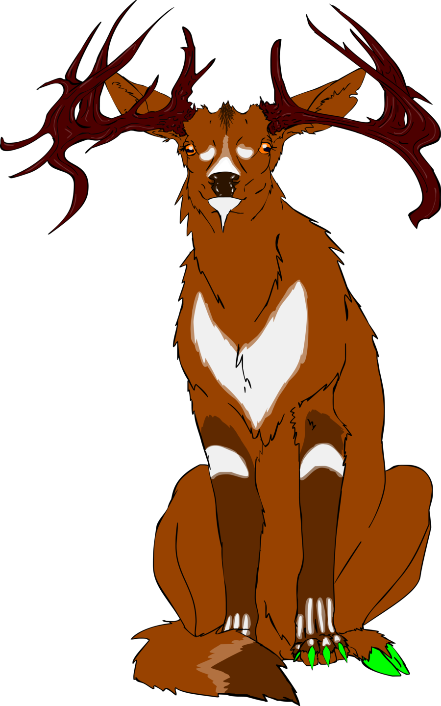 Rare Deer Creature By Tha-baist - Deer (900x1439)