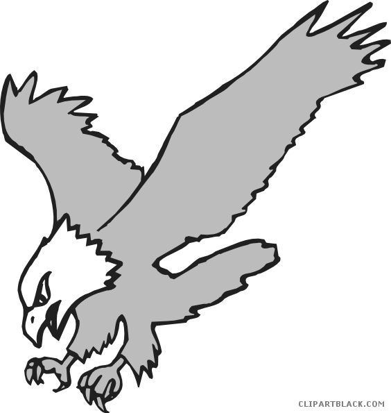 Duck Hunting Animal Free Black White Clipart Images - Eagle Clipart Black And White (564x595)