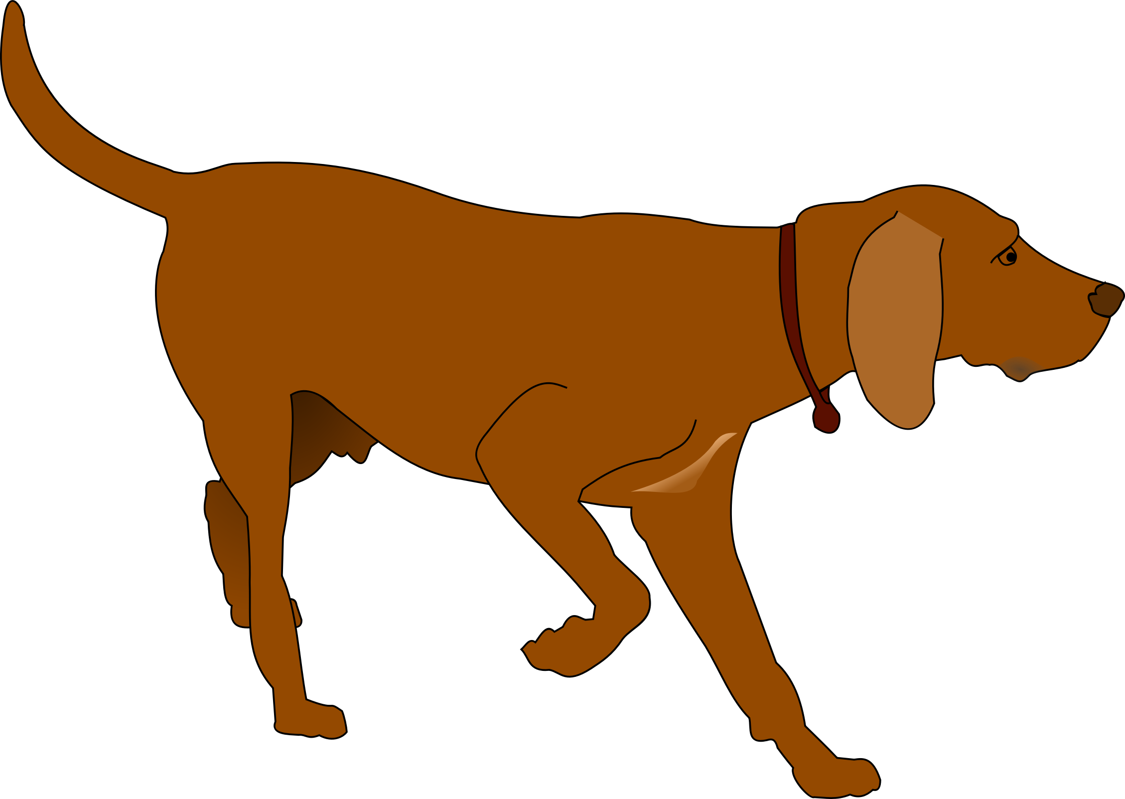 Big Image - Hunting Dog Clipart (2258x1603)