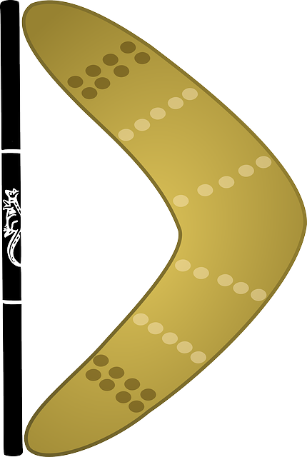 Logos, Fly, Boomerang, Logo, Weapon, Throw, Hunting - Boomerang Template (430x640)