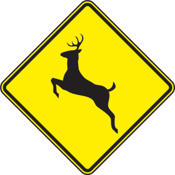 Deer Crossing Sign (600x600)