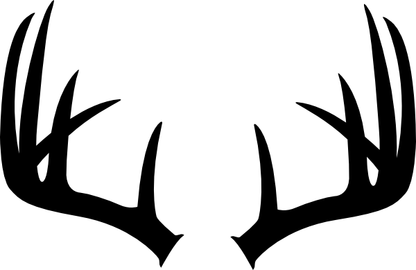 Deer Antler Clip Art (600x389)