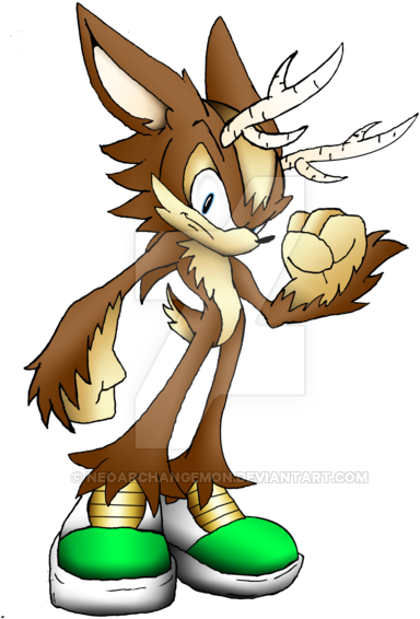 Dash The Deer By Neoarchangemon - Fan Made Deer Sonic Character (400x592)