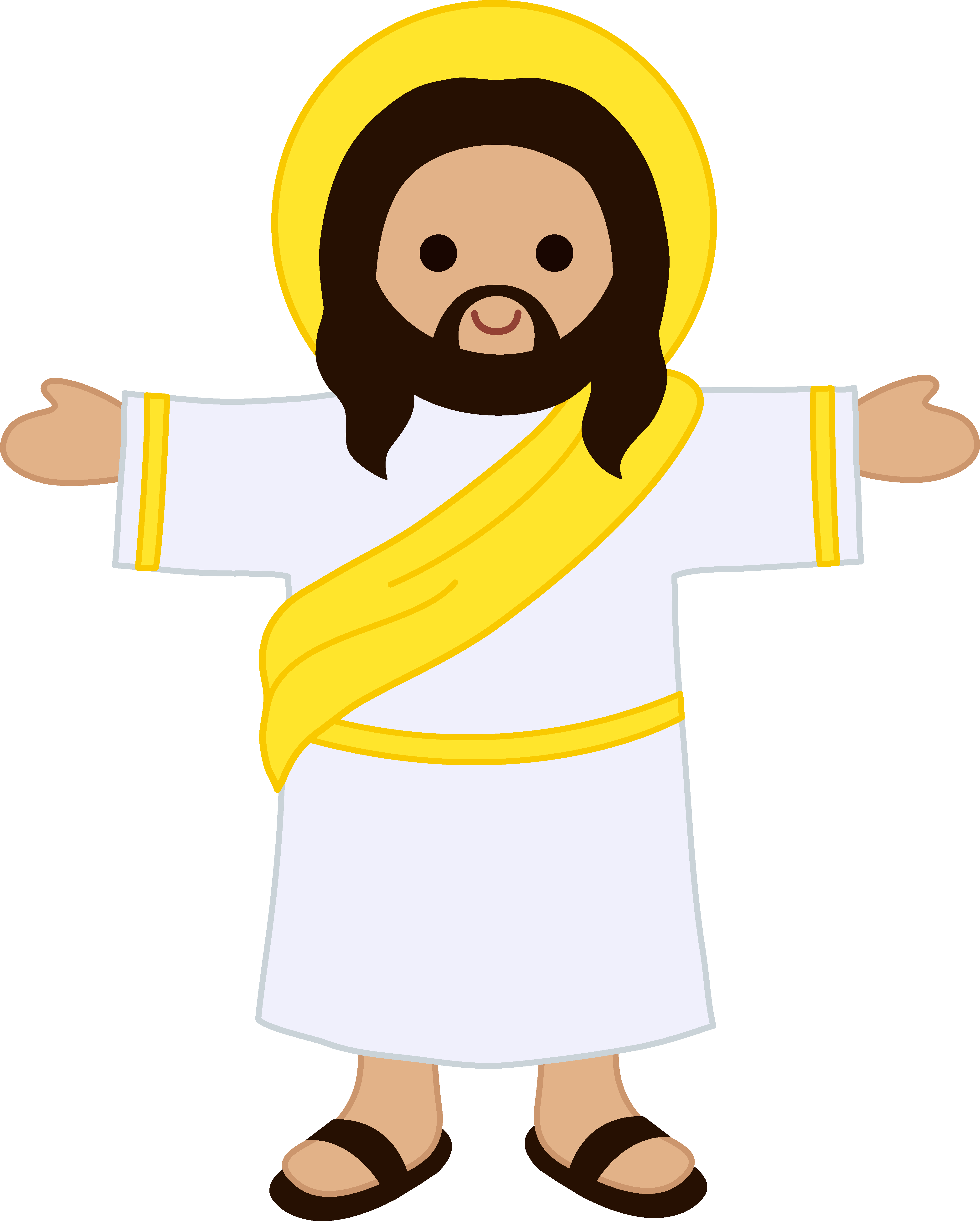 Cute Clip Art Of Jesus Christ Free - Jesus Cute (4110x5120)