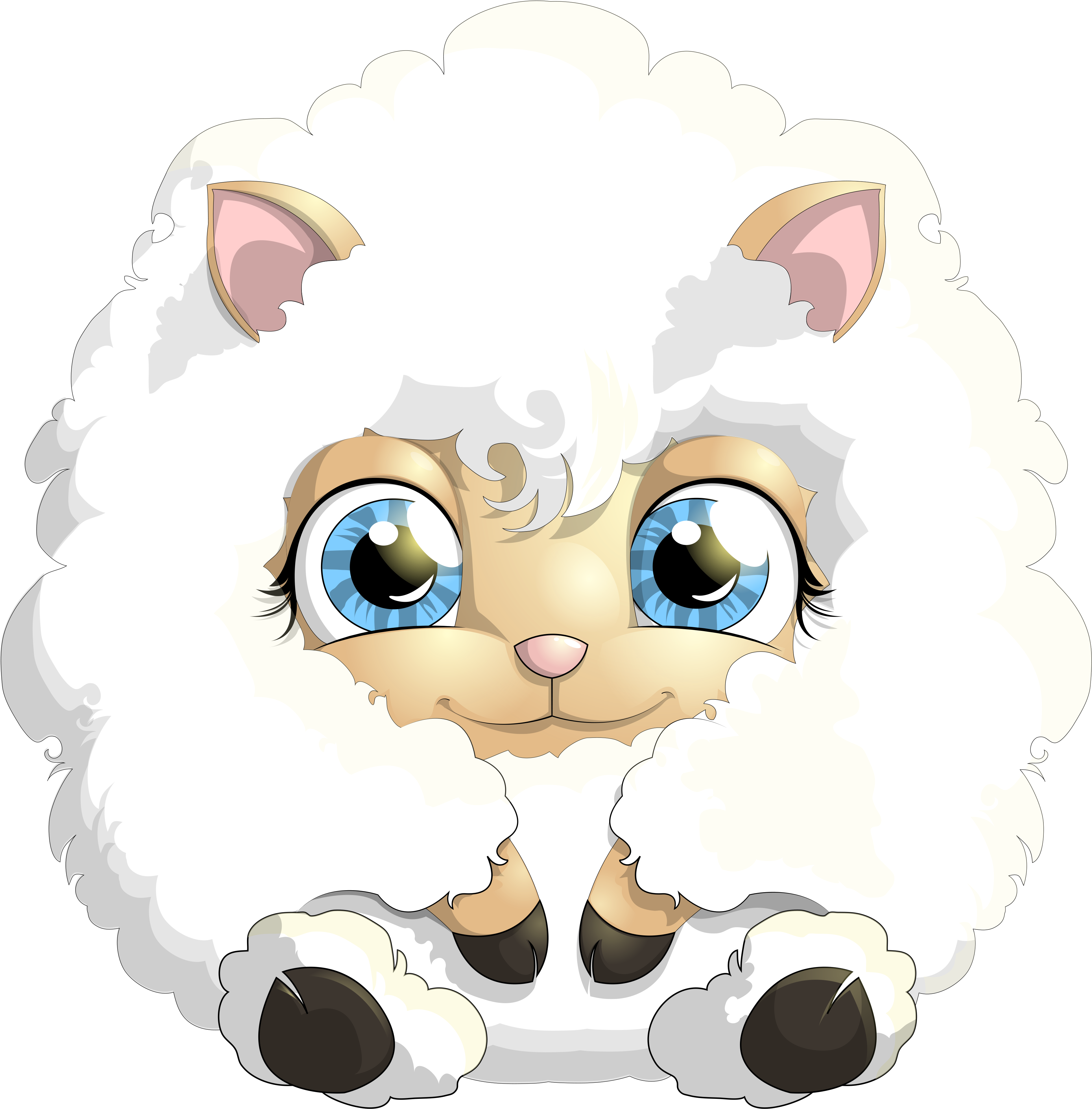 Lamb Clipart Cute - Cute Sheep Clipart (4052x4108)