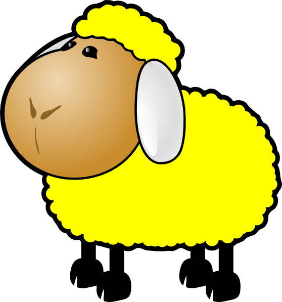 Red Sheep Clipart (558x597)