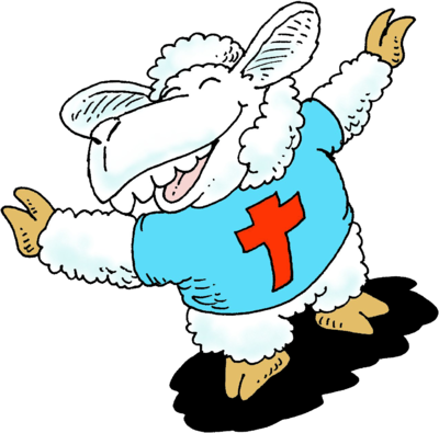 Happy Lamb - Clip Art (400x395)