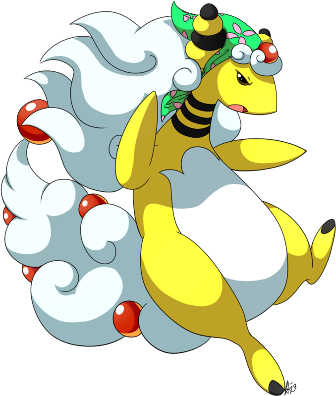 Megaampharos, My Dragon-sheep Baby - Pokemon Mega Ampharos (800x800)