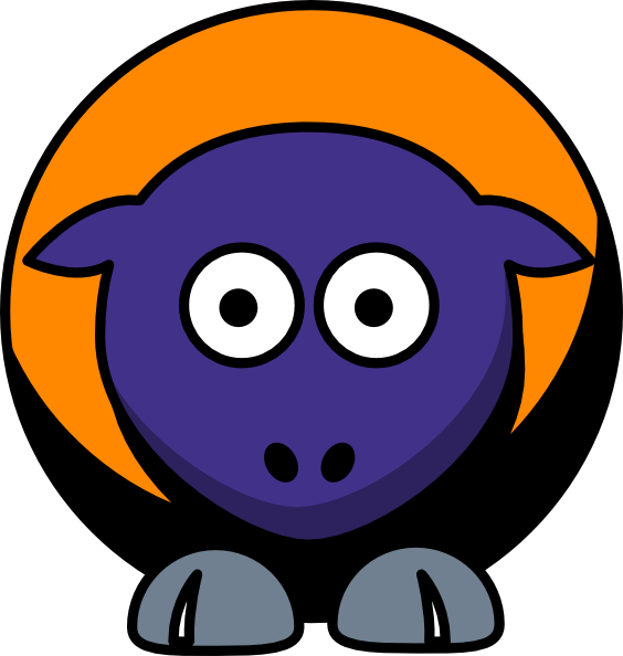 Sheep Phoenix Suns Team Colors Clip Art - Seeandsound (564x594)