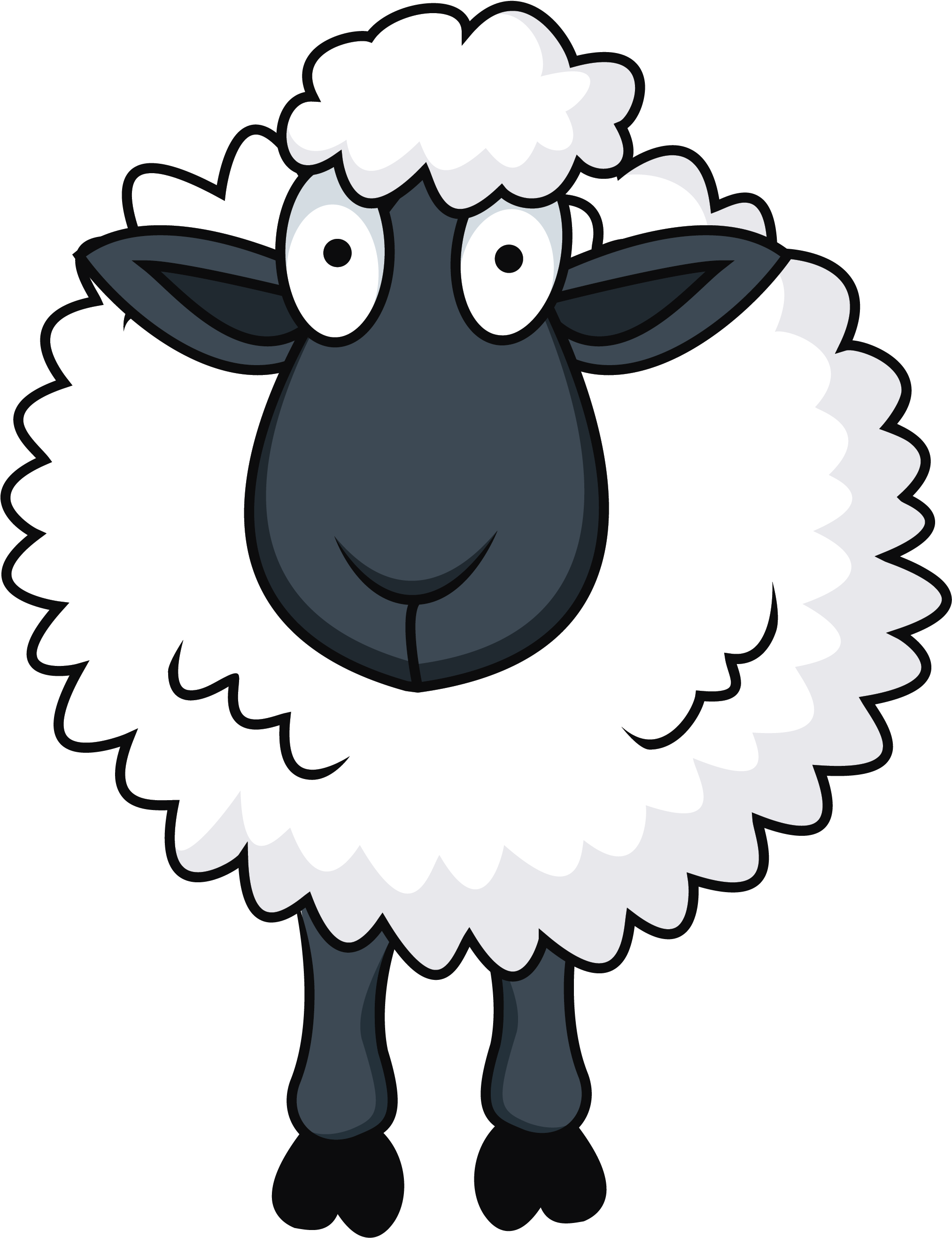 Sheep Cartoon Clip Art - Sheep Cartoon (2400x3000)