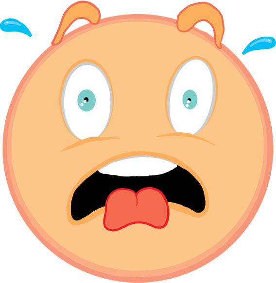 Suspicious, Frightened - Fright Clipart (568x584)