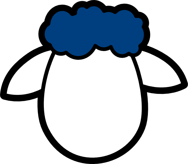 Sheep Face Clipart - Sheep Face Coloring Page (600x524)