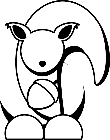 Happy Squirrel Final Clip Art - Clip Art (468x593)