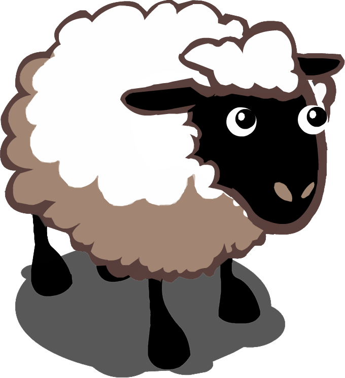 Humanware Works Od - Sheep Cartoon Png Icon (680x746)