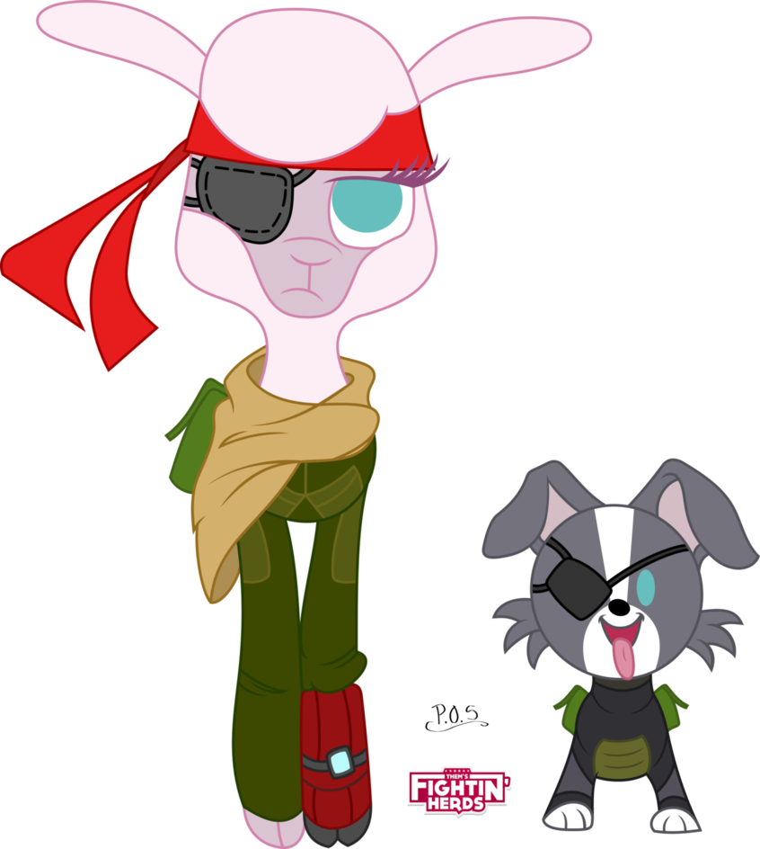 Midnightblitzz, Color Edit, Community Related, Crossover, - Them's Fightin Herds Dog (846x944)