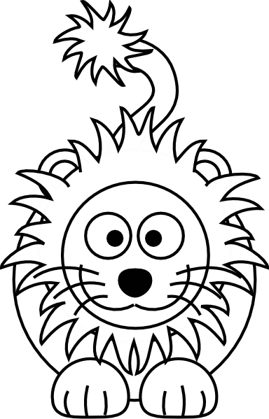 Cartoon Lion Clip Art - Cartoon Lions (384x599)