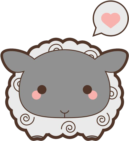 Sheep Harajuku Kavaii Drawing Clip Art - Sheep Harajuku Kavaii Drawing Clip Art (564x615)