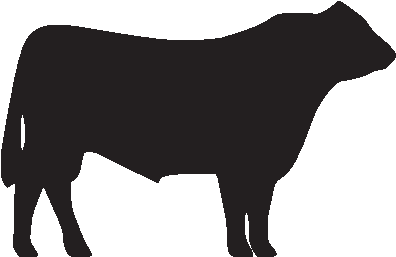 Hereford Cow Silhouette Clipart Clipartfest - Angus Bull Clipart (400x400)