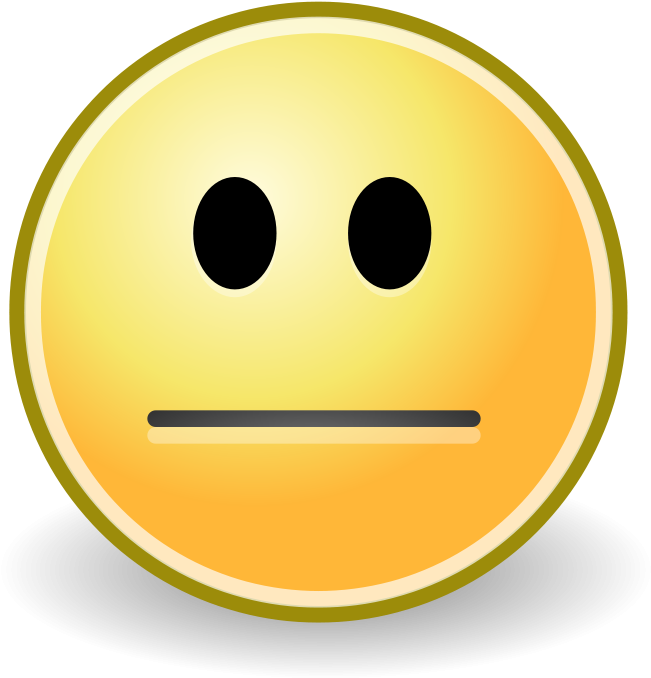 Neutral Face Clipart - Serious Clipart (900x900)
