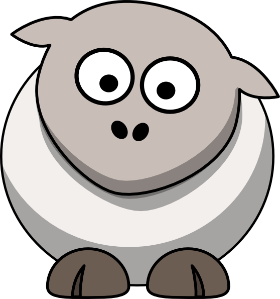 Naked Sheep Clip Art - Goat (558x595)
