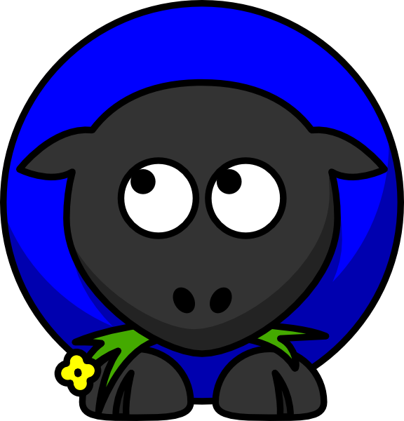 Cartoon Sheep (576x600)