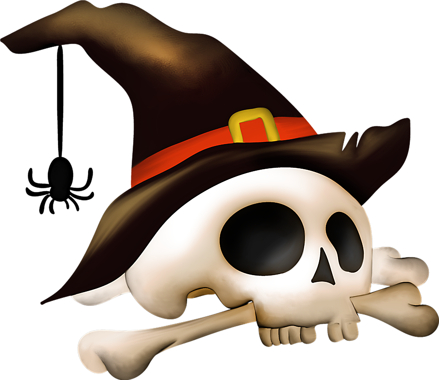 Skull Clipart Halloween - Skull Halloween Png (1870x1626)