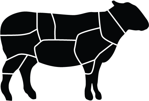 Lamb Cuts Butcher Illustration - Butcher (600x600)