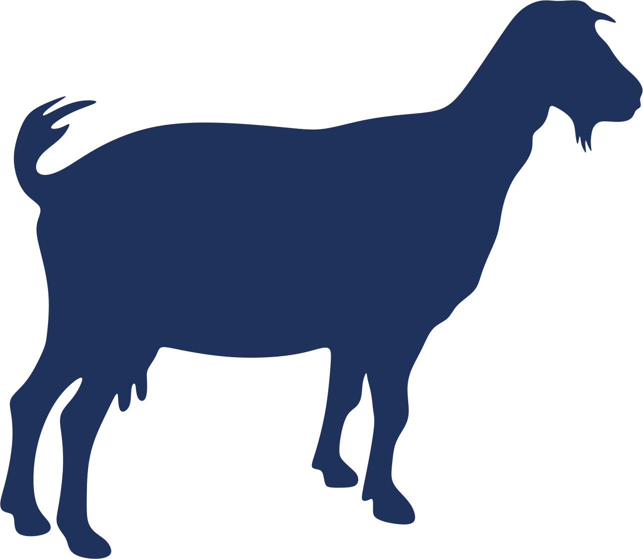 Goat Pack Cuttable Design - Goat Svg (1287x1119)