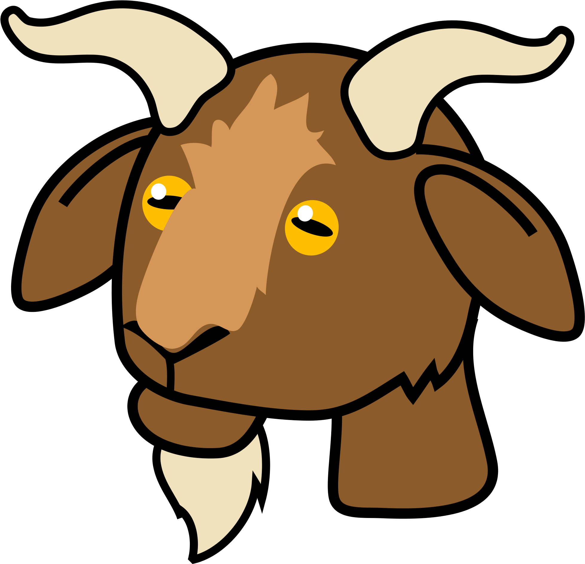 Open - Goat Icon Png (2000x1933)