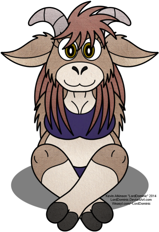 Cute Chubby Goat Girl By Lorddominic - Cartoon (550x800)