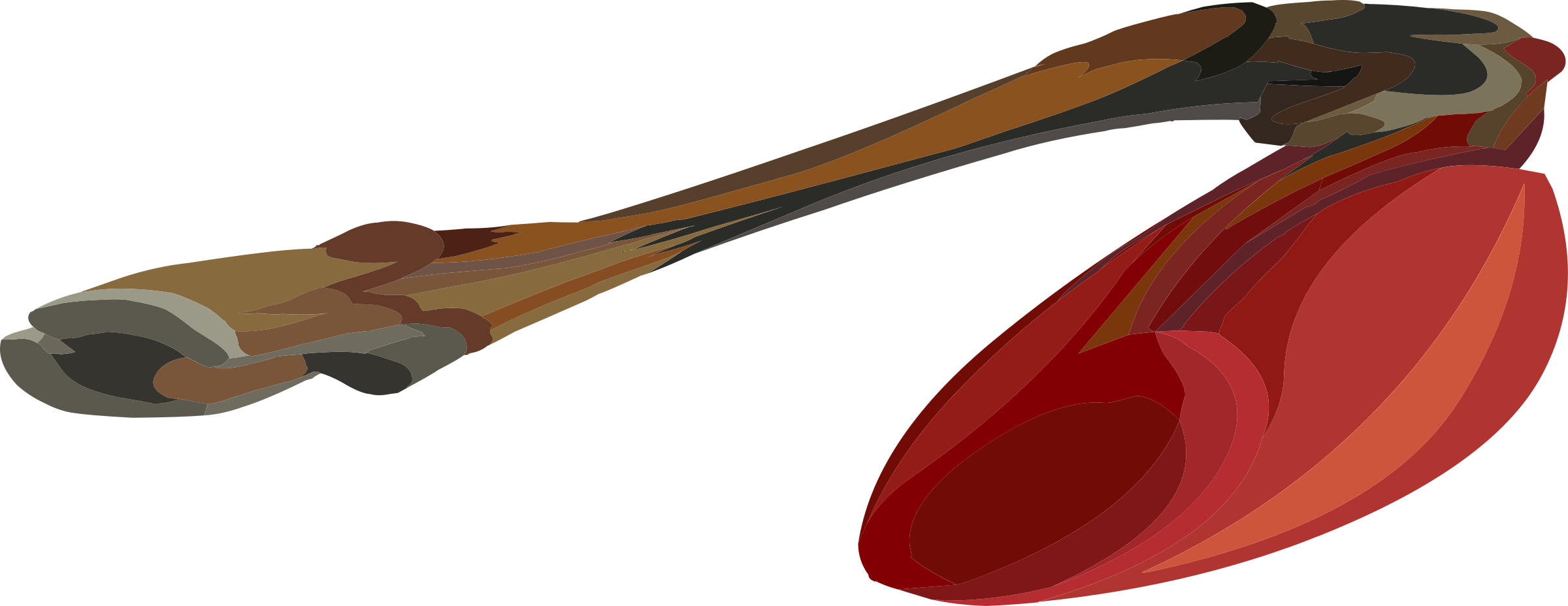 Goat Arm Raw - Clip Art (2400x928)
