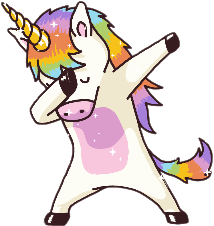 Unicorn Tumblr Unicornio Unicornland Pink Rosa Cool - Unicorn Dab (826x873)