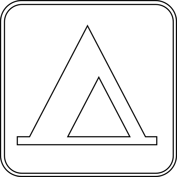 Camping Tent Outline (600x600)