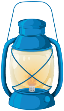 Various Objects Of Camping - Camping Lantern Clipart (319x399)