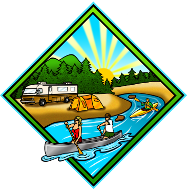 Eastern Slop Camping Area - Campground Clip Art (369x370)