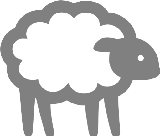 Gray Sheep Icon - Sheep Icon Png (512x512)