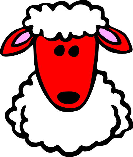 Sheep Face Clip Art - Sheep Clip Art (504x595)
