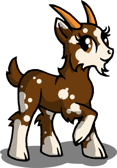 My Little Goat By Luthien368 - Clipart Goat Gif (394x567)