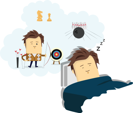 How About The Times You Remain In Bed, Wide Awake For - Cartoon (431x369)