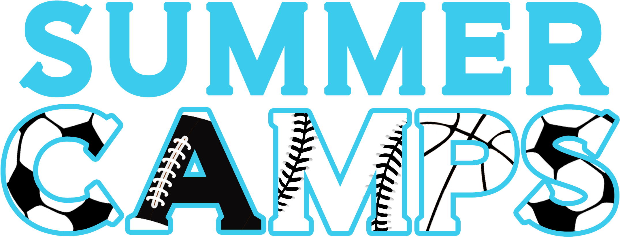 Summer Camp Logo Clipart - Summer Sports Camp Logo (2160x864)