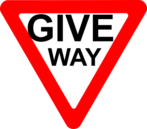 Thoroughfare - Clipart - Road Signs And Symbol (600x527)