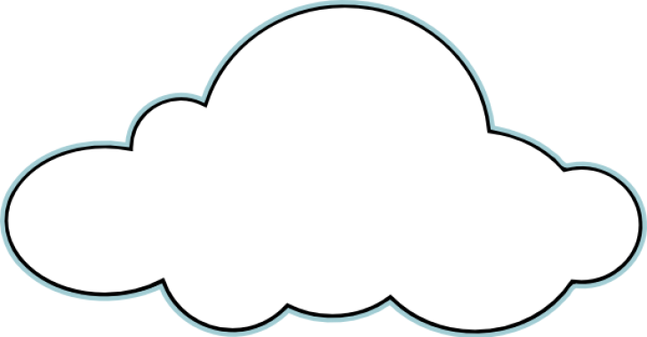 Permalink To Cloud Clipart Black And White Clipart - Cloud Clipart Black And White (728x379)
