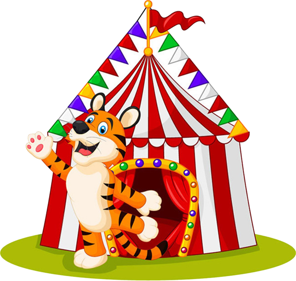 Cartoon Circus Tent Illustration - Cartoon Circus Tent Illustration (1024x974)