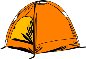 Camping Tent Clipart - Tent Clip Art (400x305)