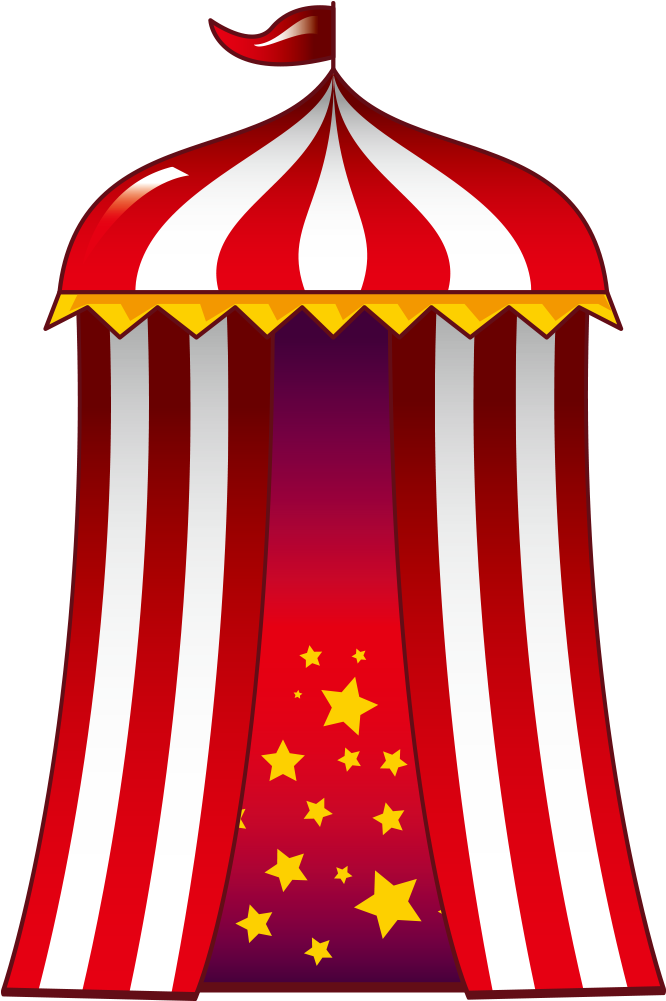 Circus Cartoon Tent Clown - Circus Cartoon Tent Clown (1000x1000)