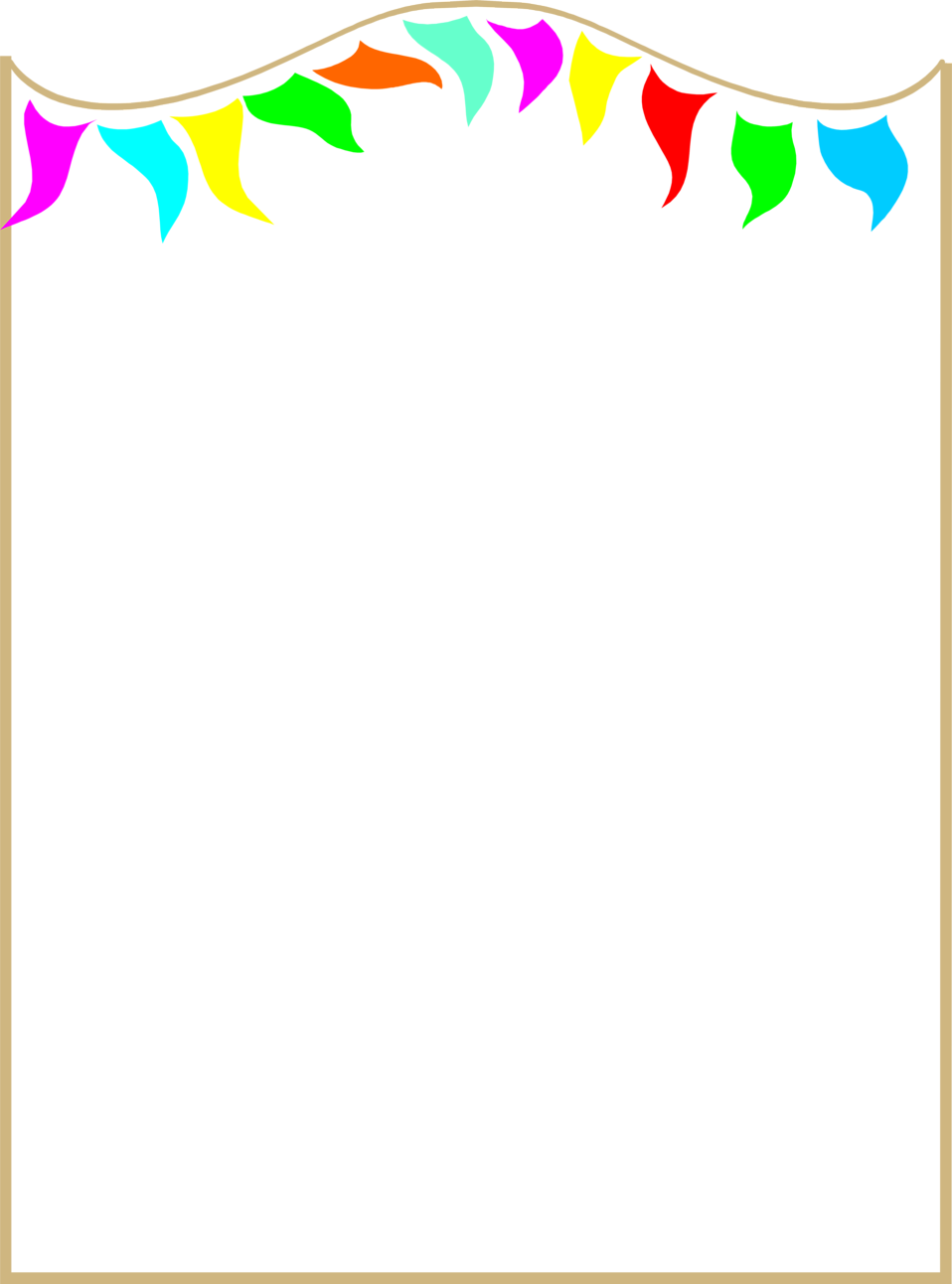 Illustration Of A Blank Frame Border With Colorful - Colorful Frame Border Design (958x1292)