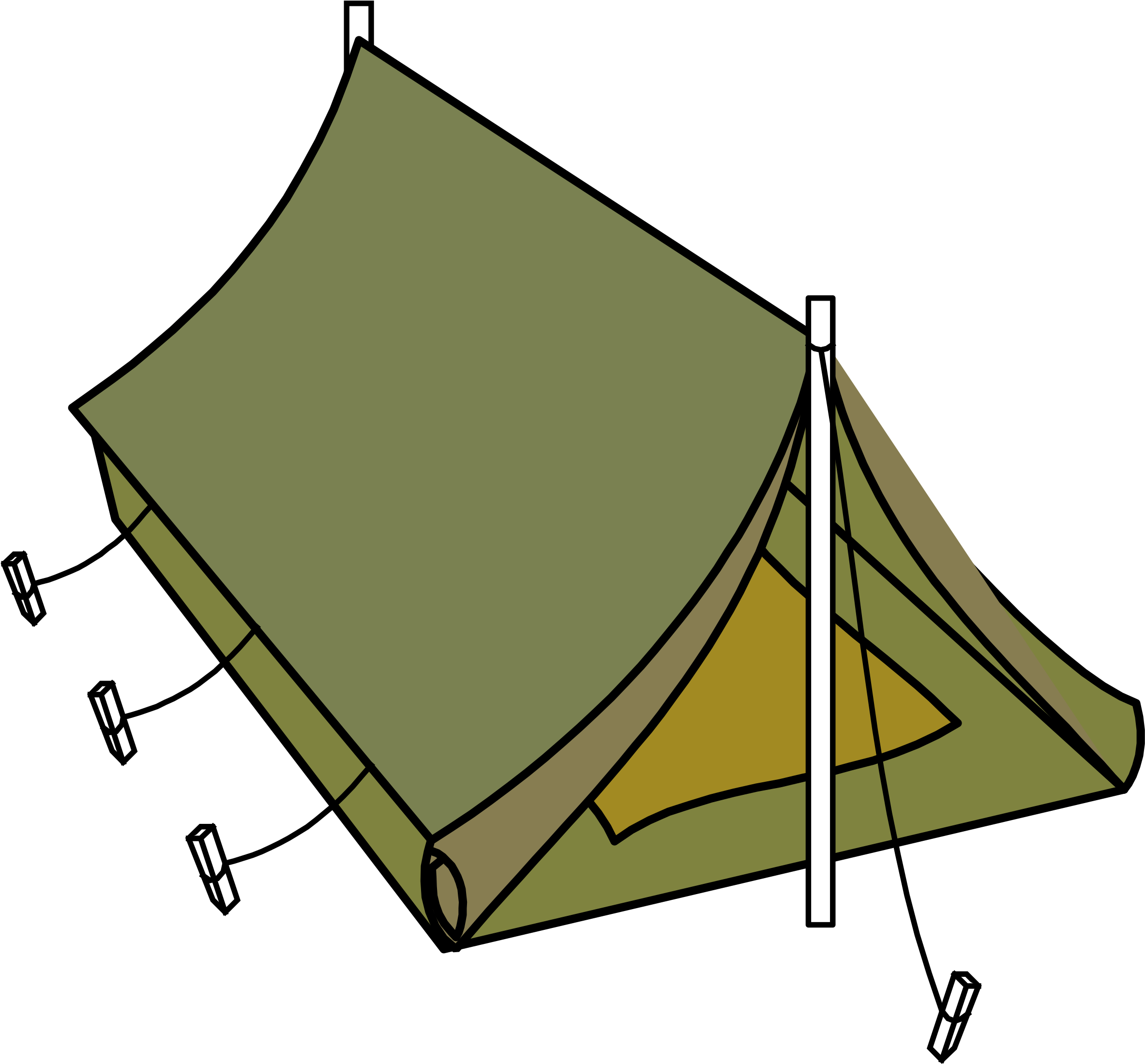 Style Tent - Tent .png (2400x2238)
